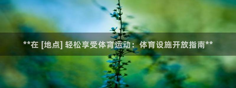 意昂平台体育：**在 [地点] 轻松享受体育运动：体