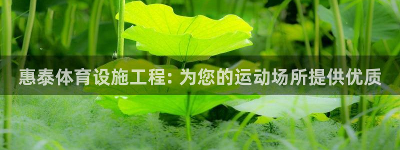 意昂体育3招商电话地址是多少：惠泰体育设施工程: 为