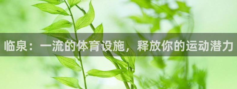 意昂3代理：临泉：一流的体育设施，释放你的运动潜力