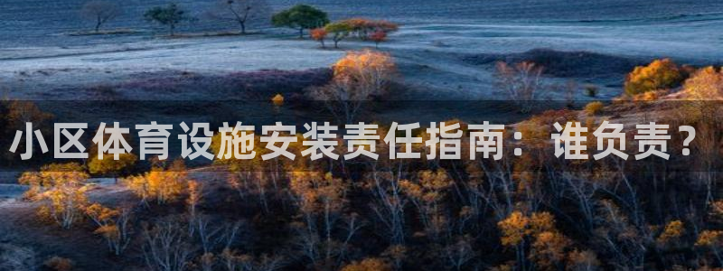 意昂3集团官网首页：小区体育设施安装责任指南：谁负责