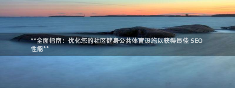 意昂3集团：**全面指南：优化您的社区健身公共体育设施以获得