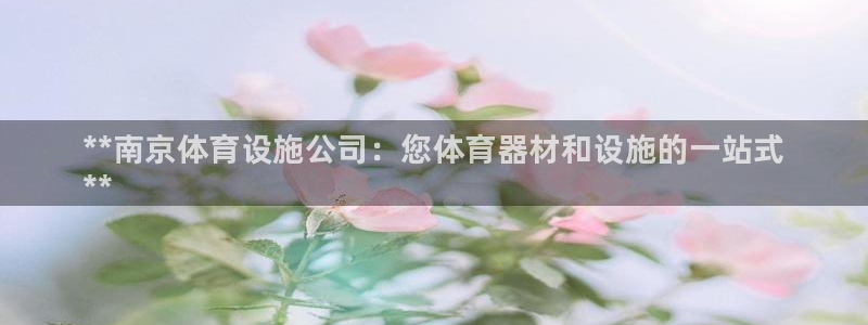 意昂体育3注册：**南京体育设施公司：您体育器材和设施的一站