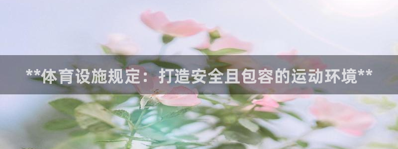 意昂体育3软件：**体育设施规定：打造安全且包容的运动环境* 